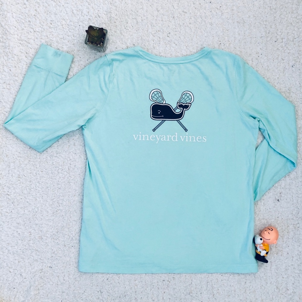 Vineyard Vines Green Lacrosse Shirt Small